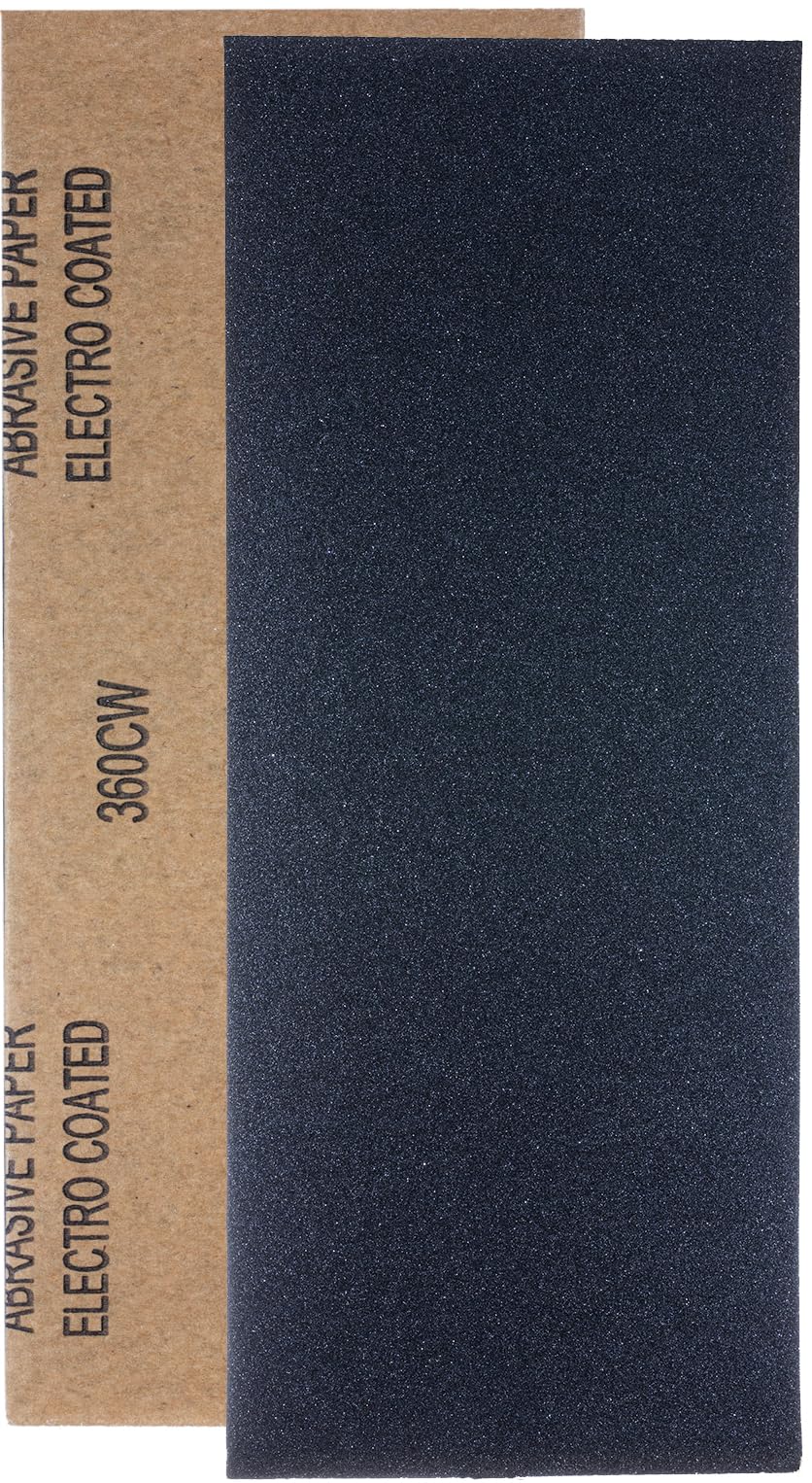 YoiYee 360 Grit Wet & Dry Sandpaper Sheets, 23 x 9.5cm, Extra Fine Abrasive Sand Paper Roll for Wood, Metal, Plastic, Glass, Stone and Wall Sanding, 10 Pack