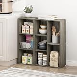 Furinno PASIR 3-Tier Bookshelf Open Shelves French Oak 30.5 in wide 80 cm view 5