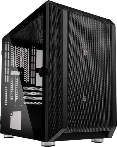 Kolink Citadel Mesh Micro ATX Case Black Tempered Glass Full Mesh Front