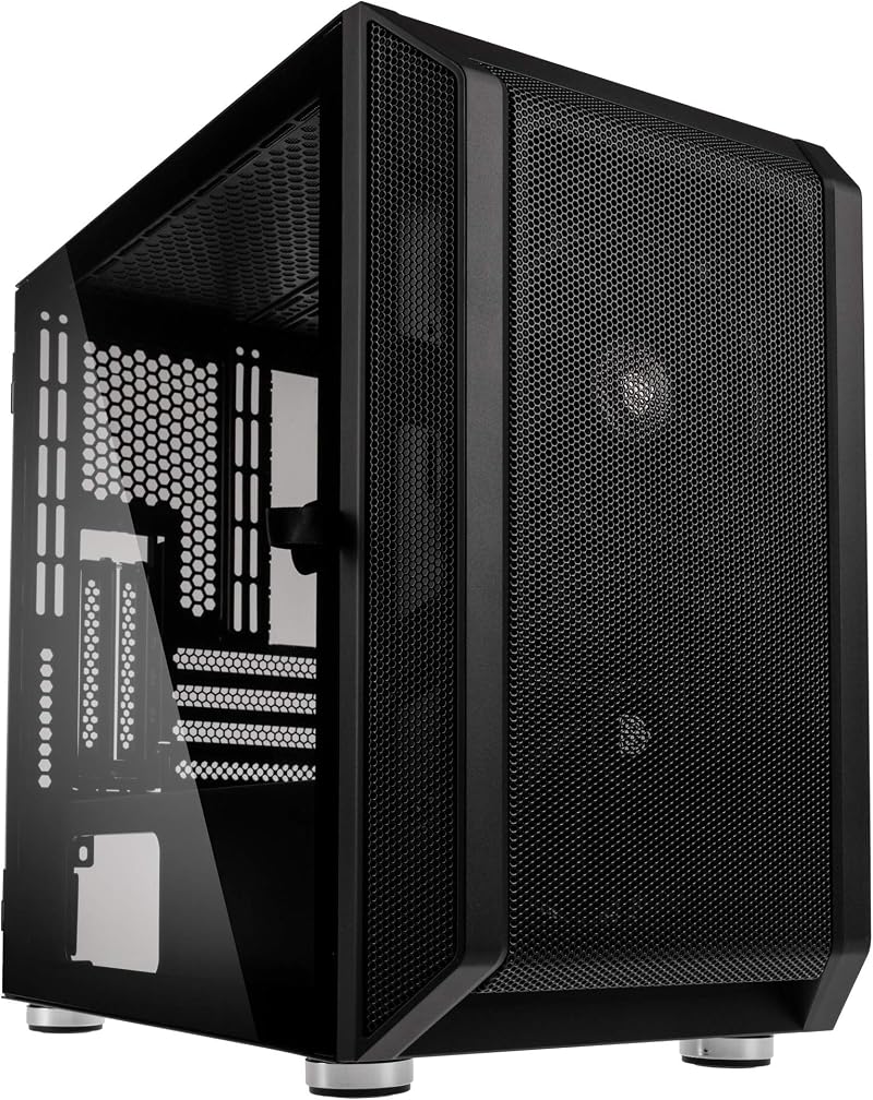 Kolink Citadel Mesh Micro ATX Case Black Tempered Glass Full Mesh Front