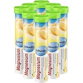 Mivolis Magnesium effervescent Tablets - Dietary Supplements 8 Tubes x 20 pcs | Germany