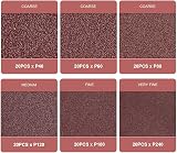 SATC Triangle Sanding Pads 93mm 120 Pcs 6 Holes 40/60/80/120/180/240 Grits view 3