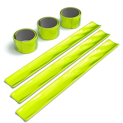 EAZY CASE 6X Reflektorband, Reflektoren Set, reflektierendes Schnapparmband, Sicherheitsarmband, Reflektorenbänder – ideal zu
