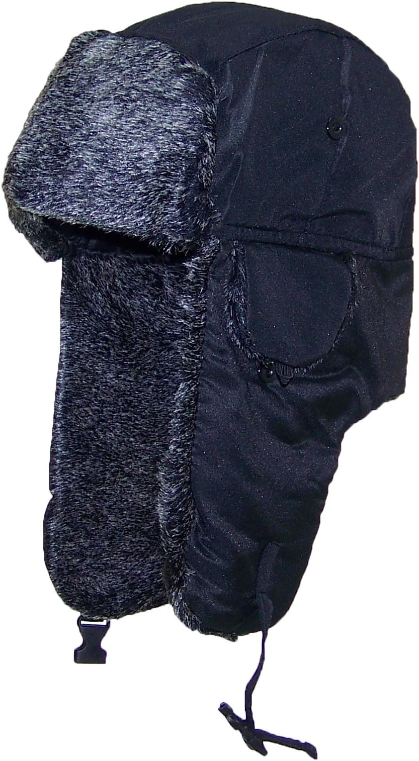 Best Winter Hats Men Lightweight Russian/Aviator Faux Fur Hat (One Size)