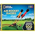 NATIONAL GEOGRAPHIC Air Rocket Toy – Jump & Launch Dueling Air Rockets up to 100Ft., Includes Launcher, 4 Foam-Tipped Rockets, Outdoors kids Toys, Kids Science Kit, Rocket Launcher (Amazon Exclusive)