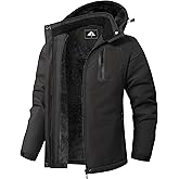 DDQLADY Women's Snowboarding Jacket Waterproof Winter Ski Coat Rainwear Hooded Windproof Outerwear