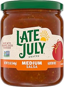 Late July Snacks Medium Salsa, 15.5 oz Jar