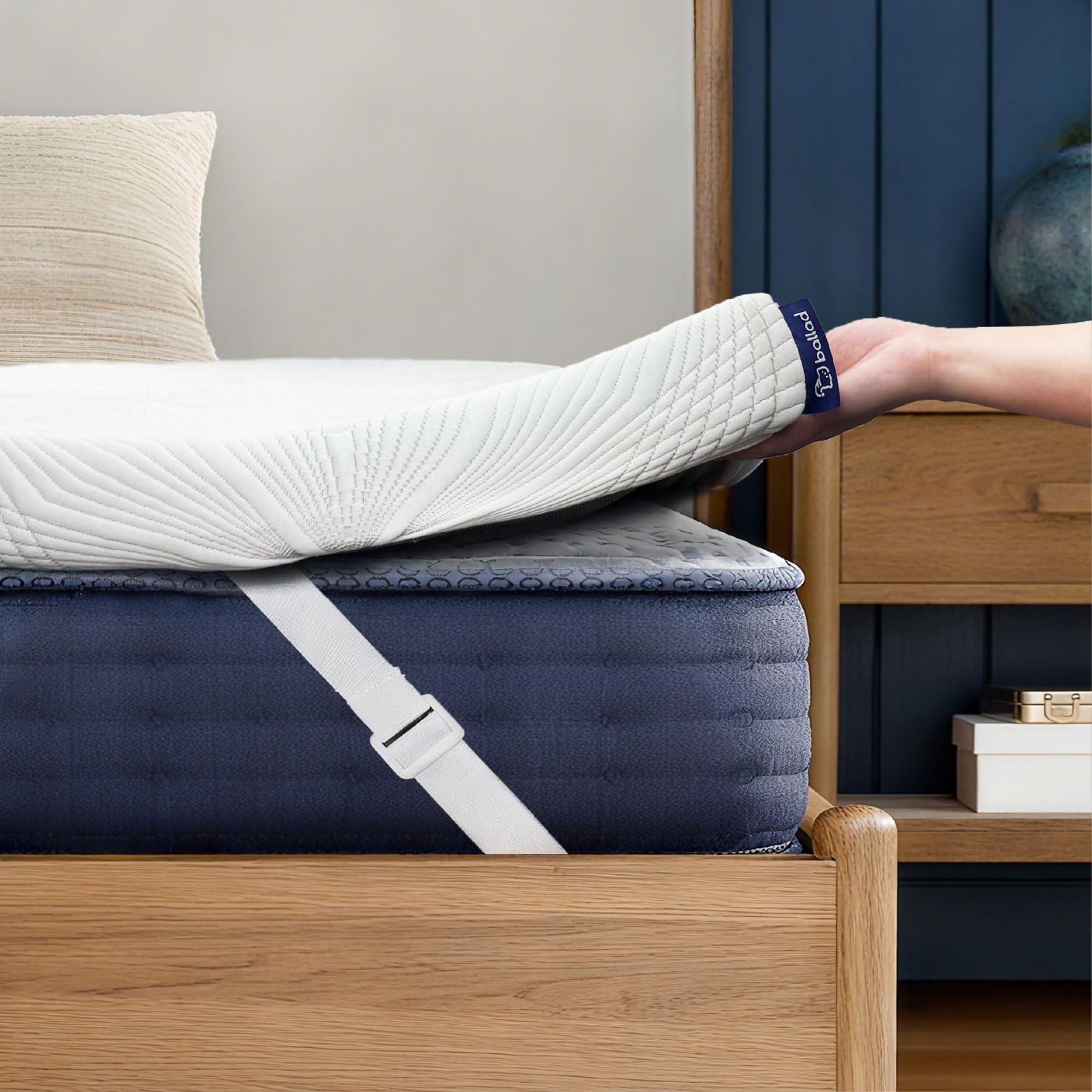 Photo 1 of ** USED** Ballad 3 Inch Gel Memory Foam Mattress Topper Queen Size, High Density Cooling Pad with Premium Removable Cover, Pressure Relief Bed Topper, (CertiPUR-US & Oeko-Tex Certified)