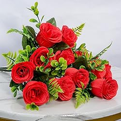 XONOR Artificial Cemetery Flowers, Set of 2
