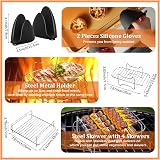 Exsivemy Silicone Air Fryer Liner for Ninja Foodi Flexdrawer 14pcs Set view 4