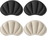 Molain Heel Cushion Pads 2 Pairs Self-Adhesive Heel Grips Men Women Black Skin view 8