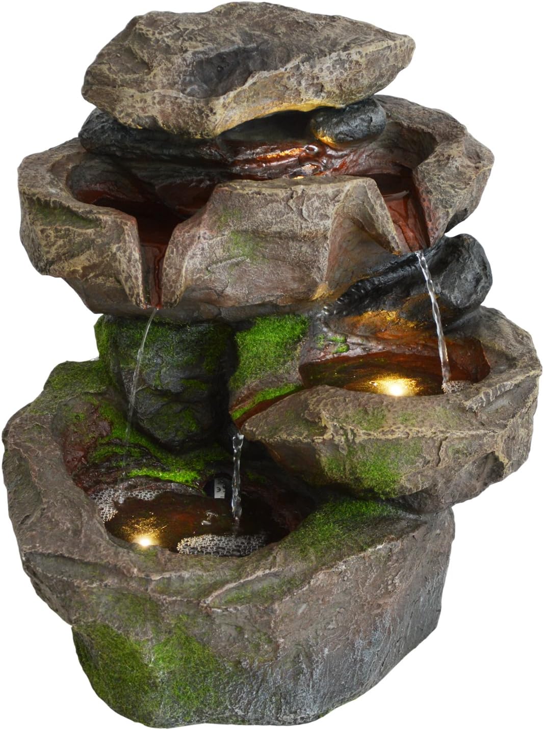 cascada 230 12v fuente cascada roca