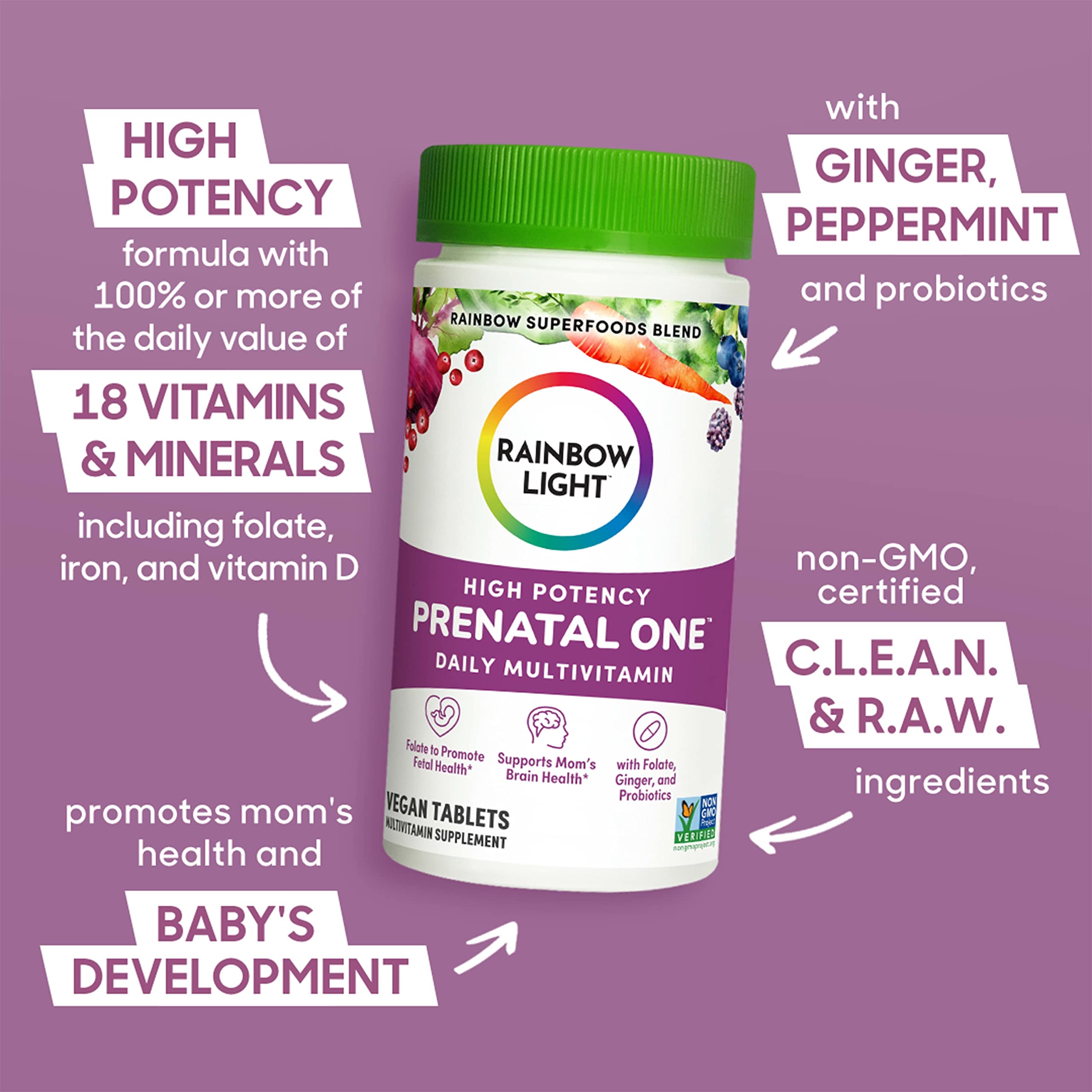 Rainbow Light HighPotency Prenatal One Multivitamin, Prenatal Health