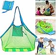 SupMLC Mesh Beach Bag Extra Large Beach Bags and Totes Tote Backpack Toys Towels Sand Away for Holding Beach Toys Children’ Toys Market Grocery Picnic Tote