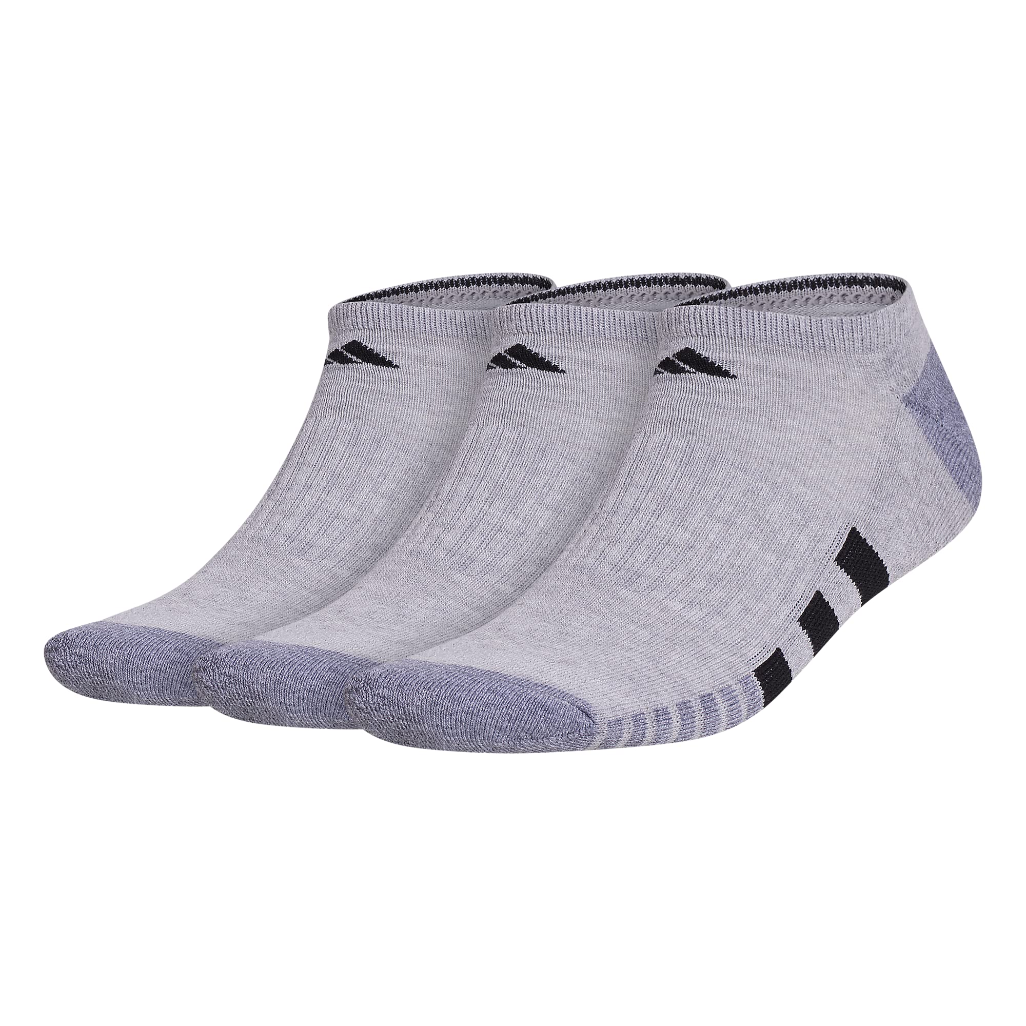 adidas Men's Cushioned No Show Socks Low Profile with Arch