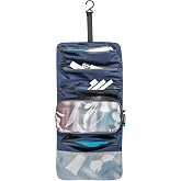 COCOON Monsoon Silk Hanging Toiletry Kit - Night Sky | Monsoon Silk exterior, Spill-proof TPU lining, Zippered pockets, Stow-away hook and liquids pouch