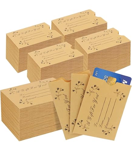 kraft gift card sleeve Amazon.com : Glenmal 1200 Pcs Gift Card Sleeves Holder 3.5'' x 2.4'' Blank  Hotel Key ID Card Holder Sleeve Kraft Envelopes Business Cover Protector  for Keys : Office Products