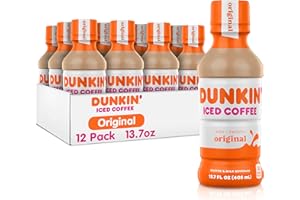 COCA-COLA Dunkin' Original Iced Coffee Bottle, 13.7 fl oz, 12 Pack