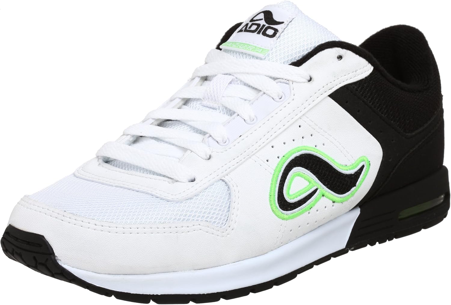Adio Men�s Azura Skate Shoe, White/Black Adio Men�s Azura Skate Shoe, White/Black