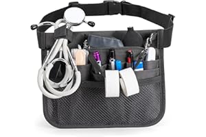 Damero Nurse Fanny Pouch, Nurse Waist Pack with Tape Holder, Nurse Waist Organizer Belt for Stethoscopes, Bandage Scissors an