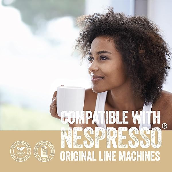 LA NATURA LIFESTYLE ORGANIC ESPRESSO INTENSO COFFEE PODS – 100% ARABICA, ALUMINUM-FREE PODS – COMPATIBLE WITH NESPRESSO ORIGINAL LINE – RICH AROMA COFFEE CAPSULES – PACK OF 10