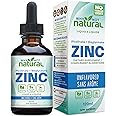Organic Liquid Zinc Drops Supplement with Chelated Picolinate and Bisglycinate, Vegan