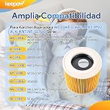 KEEPOW Filters for Kärcher WD2 WD3 MV2 MV3 Vacuum, 2 Pack 6.414-552.0 view 3
