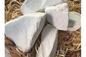 UCLAYS White Mountain edible Chalk chunks (lump) natural for eating (food), 8 oz (220 g)