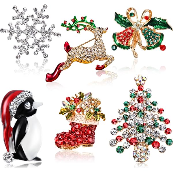Elegant And Chic Brooch Pin,SoFull Lady Rhinestone Inlaid