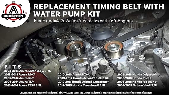 Aisin Timing Belt Kit With Water Pump For 2005 2018 Honda Pilot 3 5l V6 Vl Automotive Parts Accessories