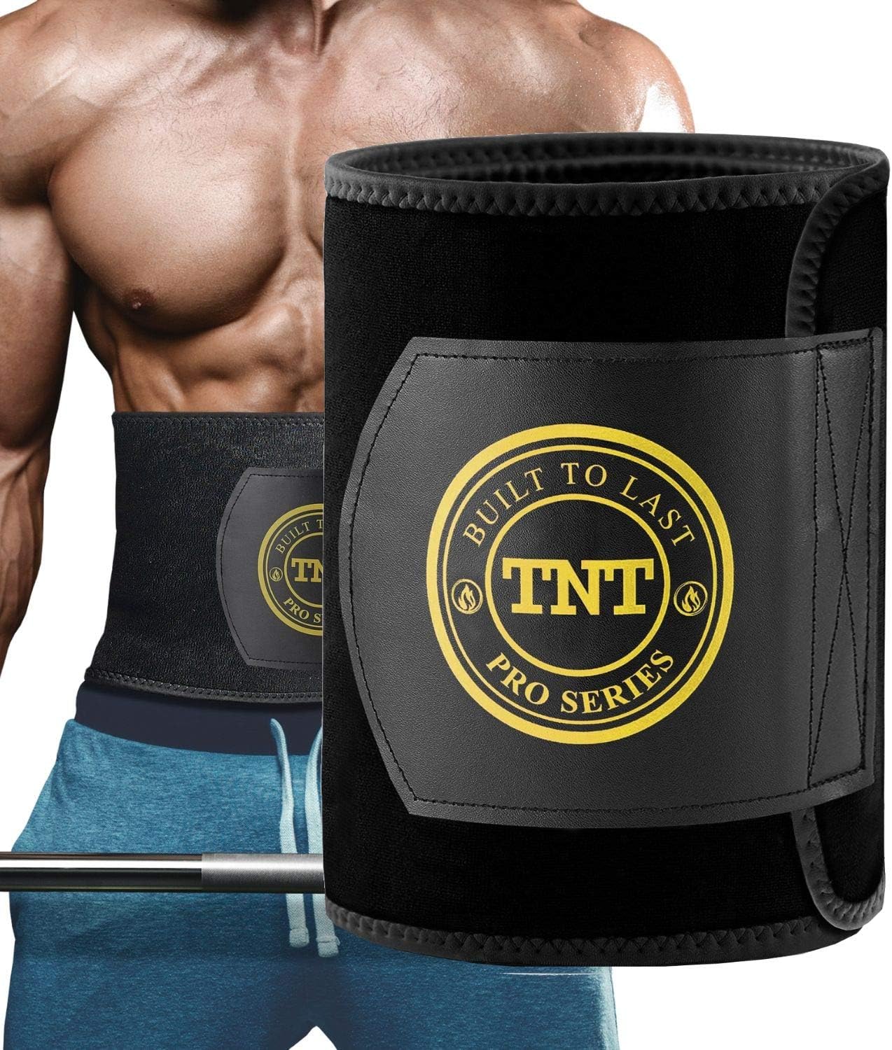 TNT Pro Series Waist Trimmer for Women and Men - Waist Trainer for Weight Loss Sweat Belt - Belly Fat Slimming Stomach Band - Lumbar Support Neoprene Wrap : Sports & Outdoors