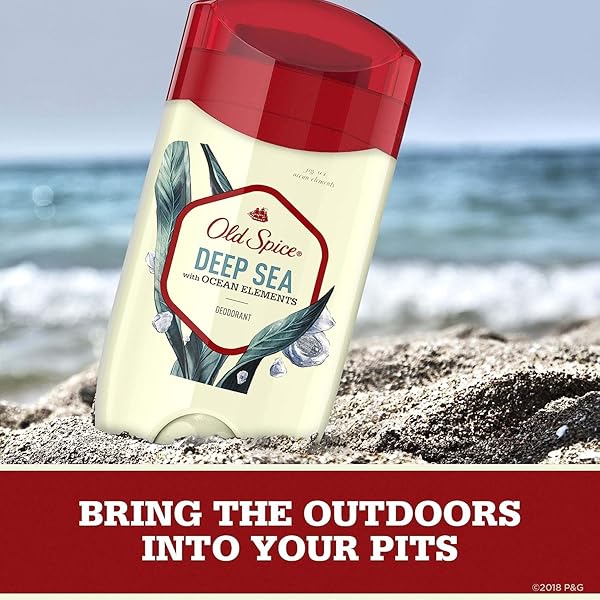 OLD SPICE DEODORANT FOR MEN DEEP SEA WITH OCEAN ELEMENTS SCENT INSPIRED BY NATURE 3 OZ