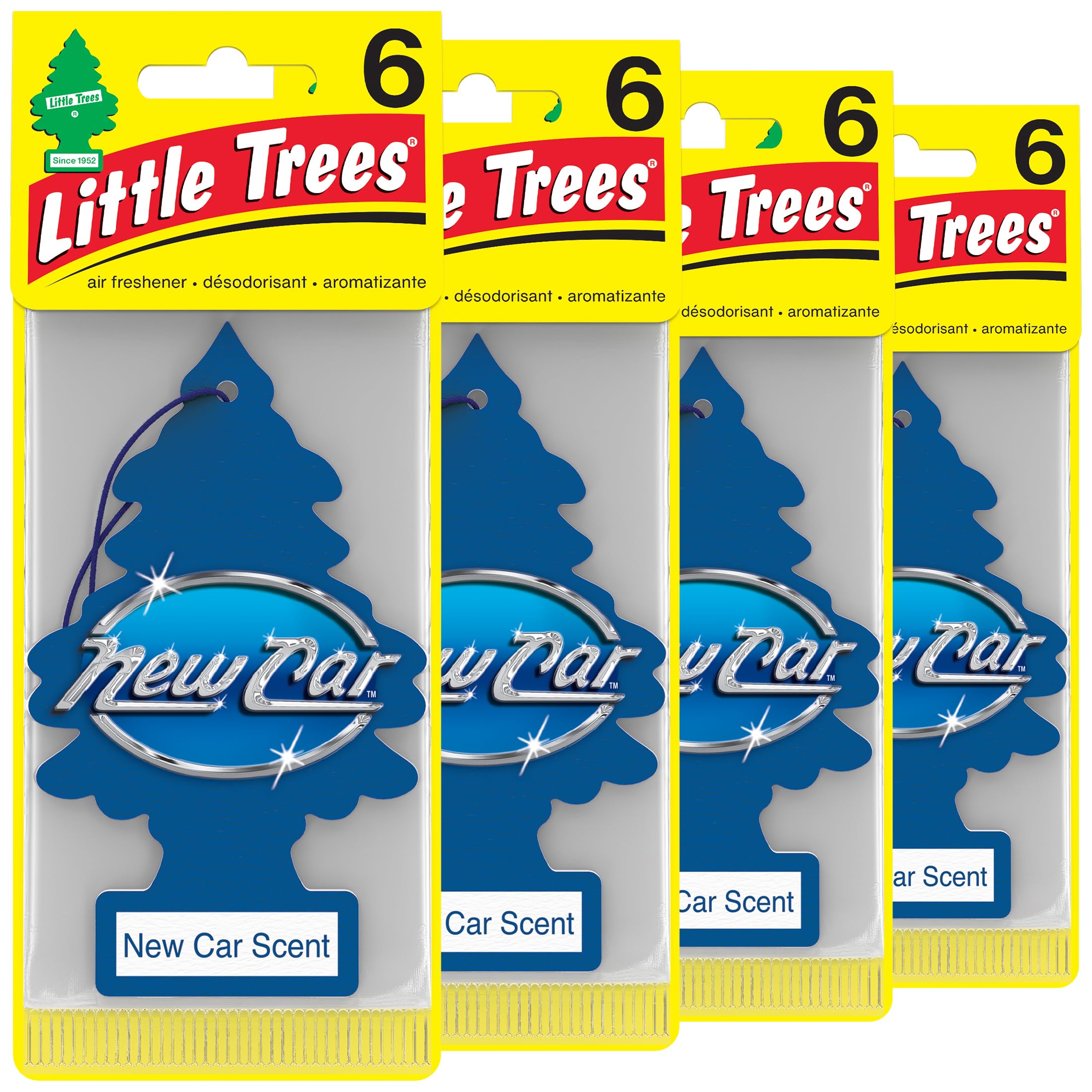 Photo 1 of LITTLE TREES Air Fresheners Car Air Freshener. Hanging Tree Provides Long Lasting Scent for Auto or Home. New Car Scent, 24 Air Fresheners