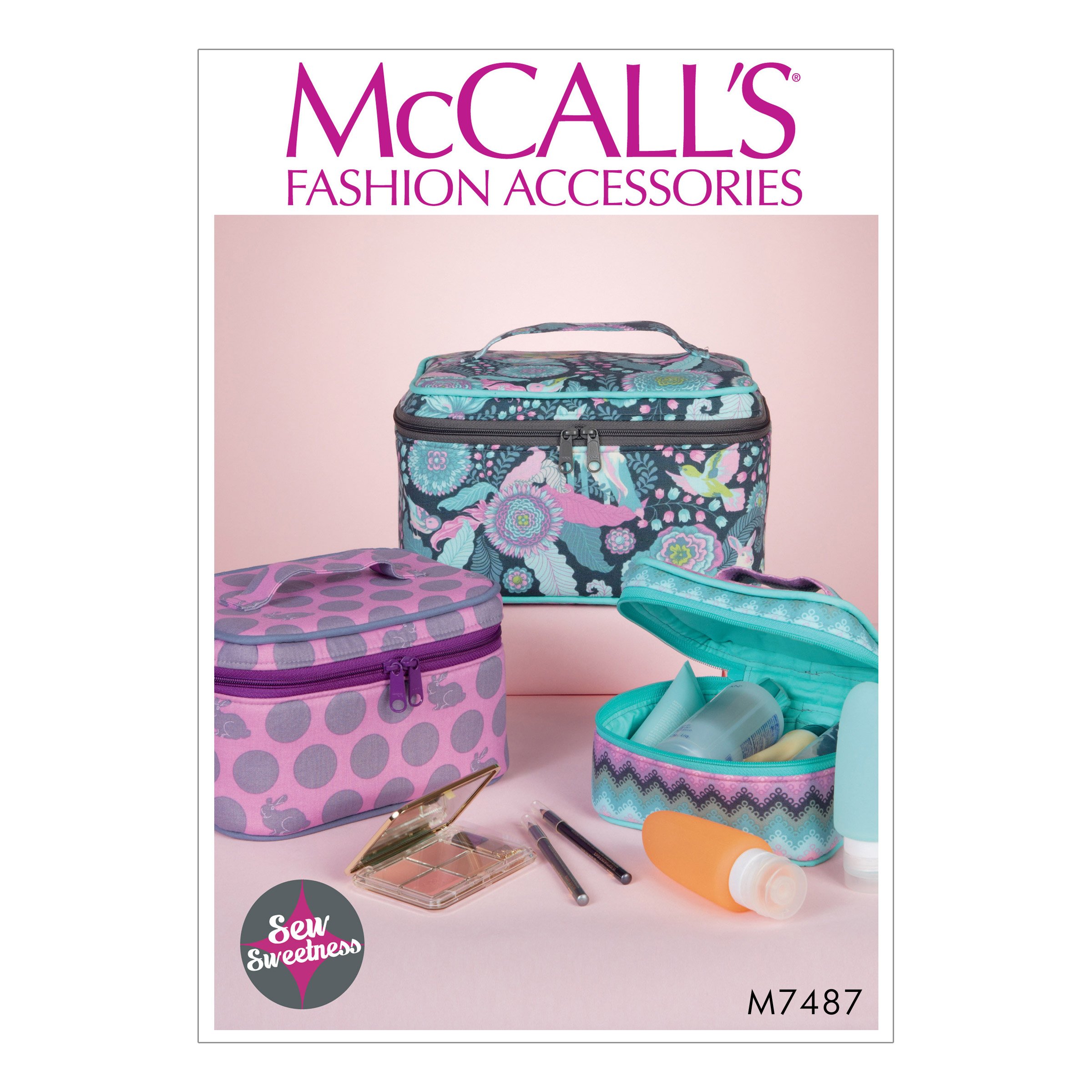 McCall's Patterns 7487 OS,Travel Cases, Tissue, Multi-Colour, 17 x 0.5 x 0.07 cm