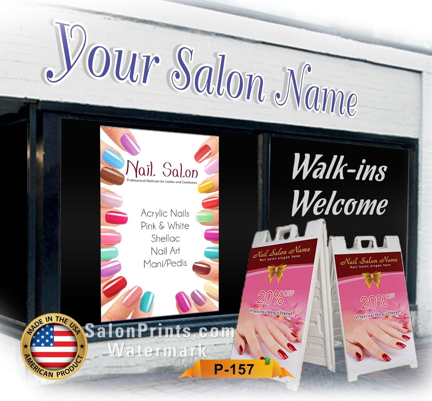 Amazon Com Global Printing Services Nail Salon Poster Custom