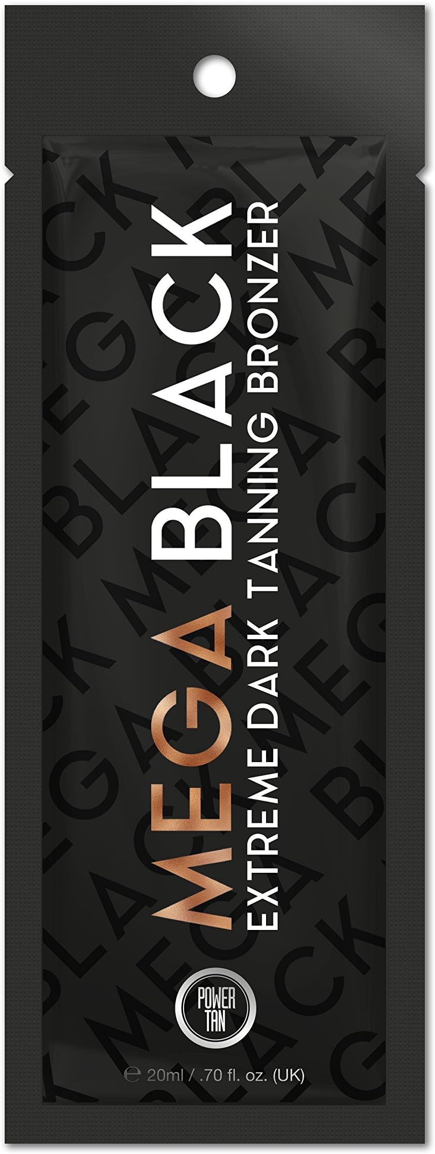 Mega Black Extreme Dark Tanning Bronzer Sun Bed Lotion 20ml