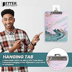 Better Office Products Fashion Clipboard, Marble