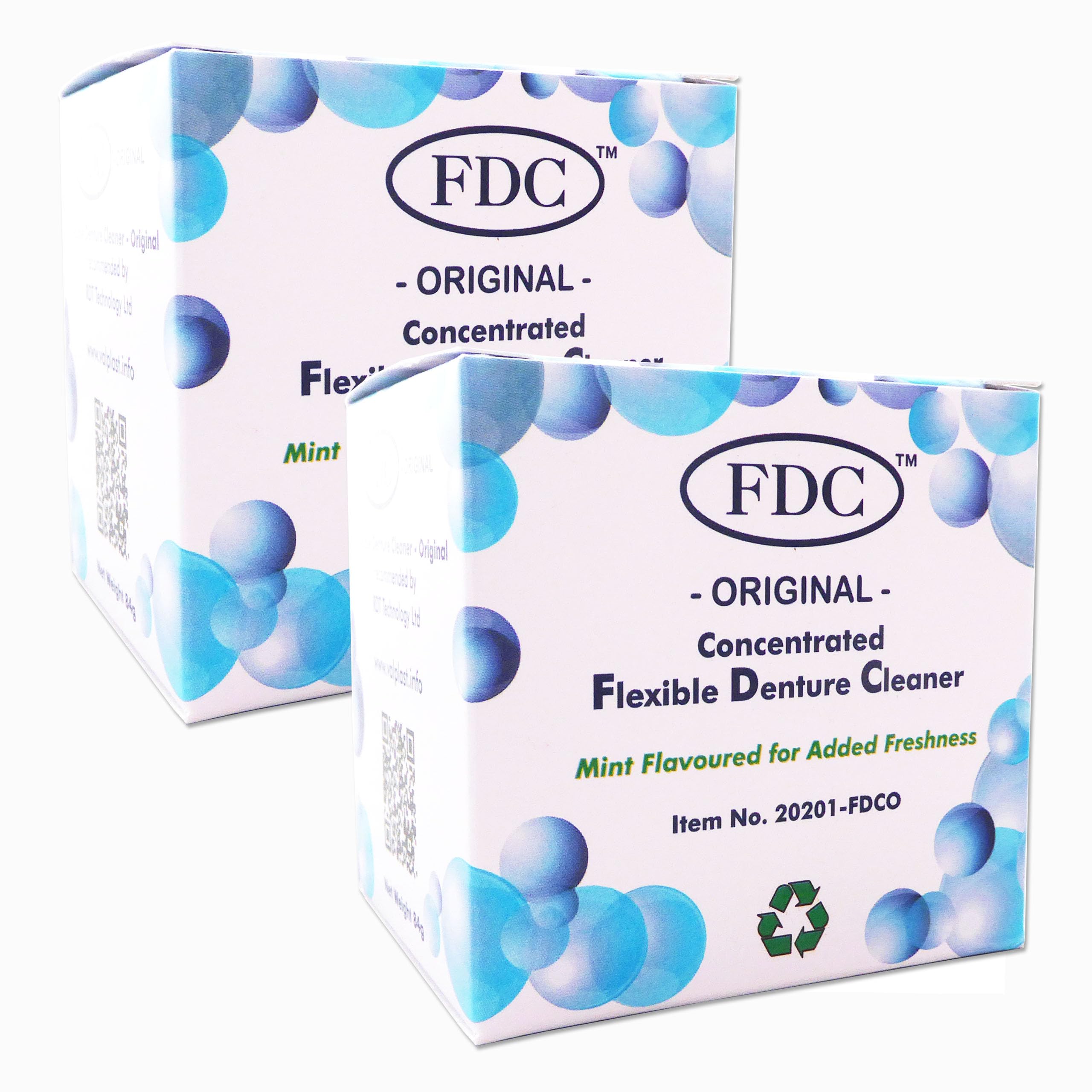 Flexible Denture Cleaner FDC ~ 6 Months Supply ~ (2 Boxes (6 Months Supply))
