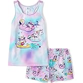 The Children's Place girls Tank Top and Shorts 2 Piece Pajama Set
