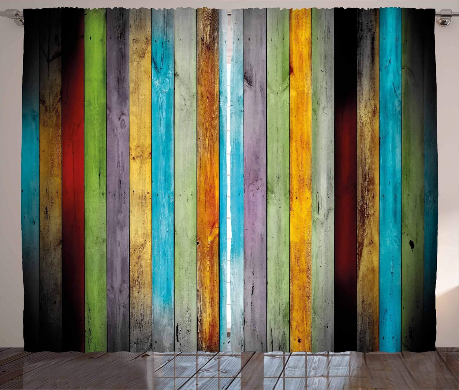 Best living room curtains with woods