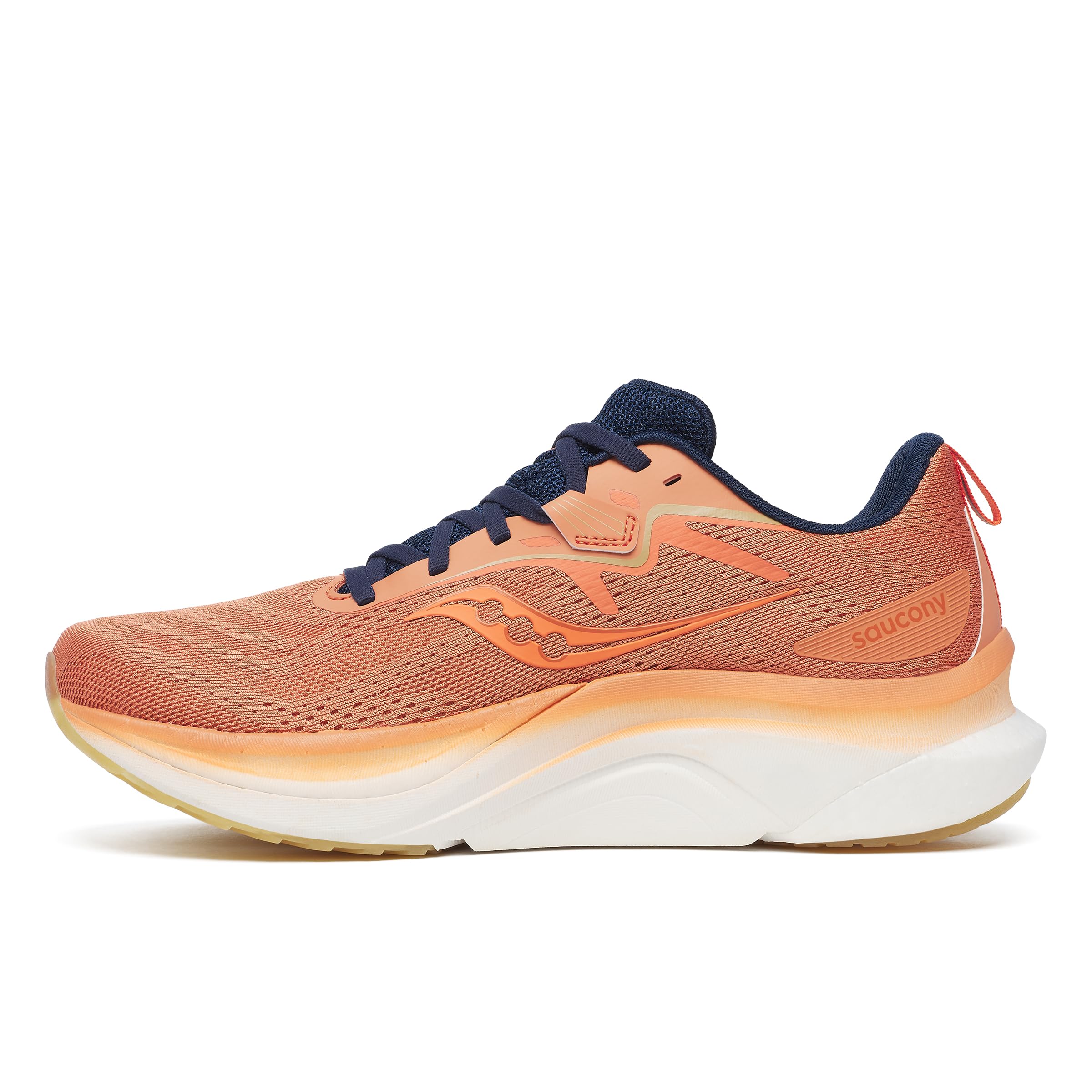 Saucony Men’s Tempus 2 Sneaker, Rust/Navy, 7.5