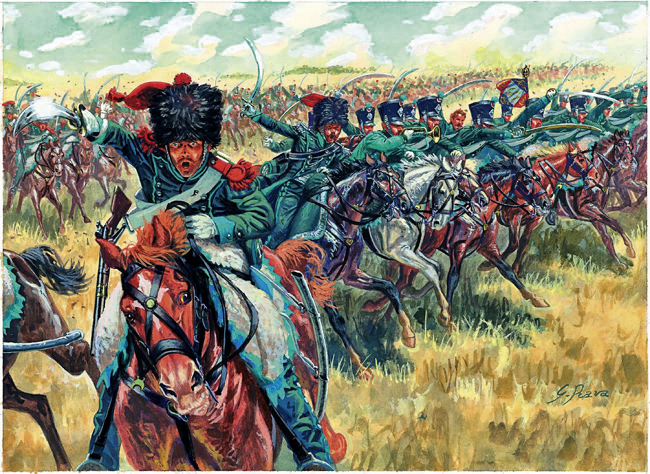 Italeri 1:72 - French Light Cavalry (Nap. Wars), Brown