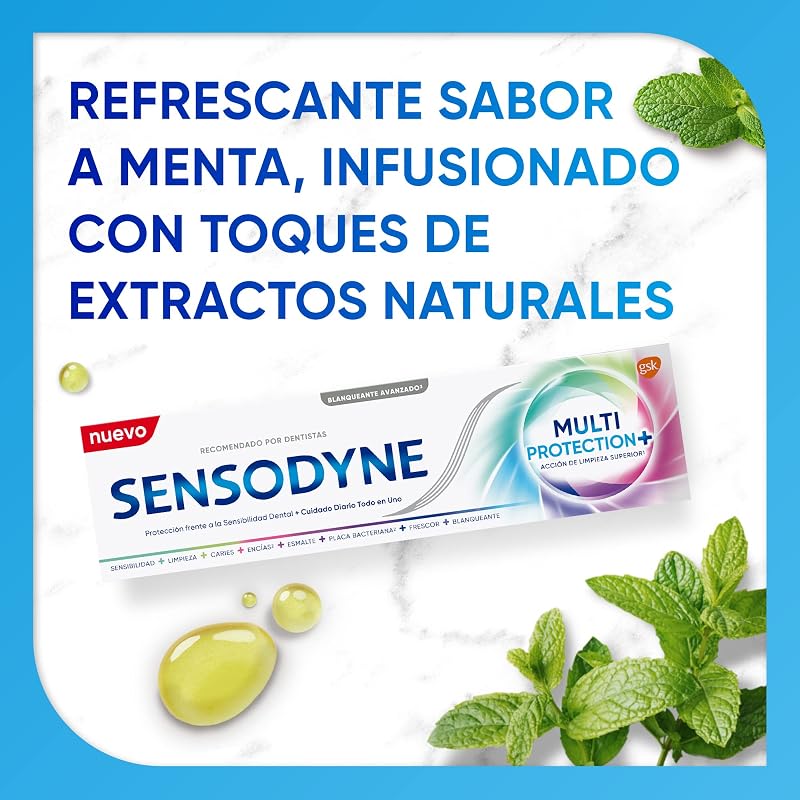 Multiprotección Pasta Dental Sensibilidad, Menta, Pack 4x75 ml