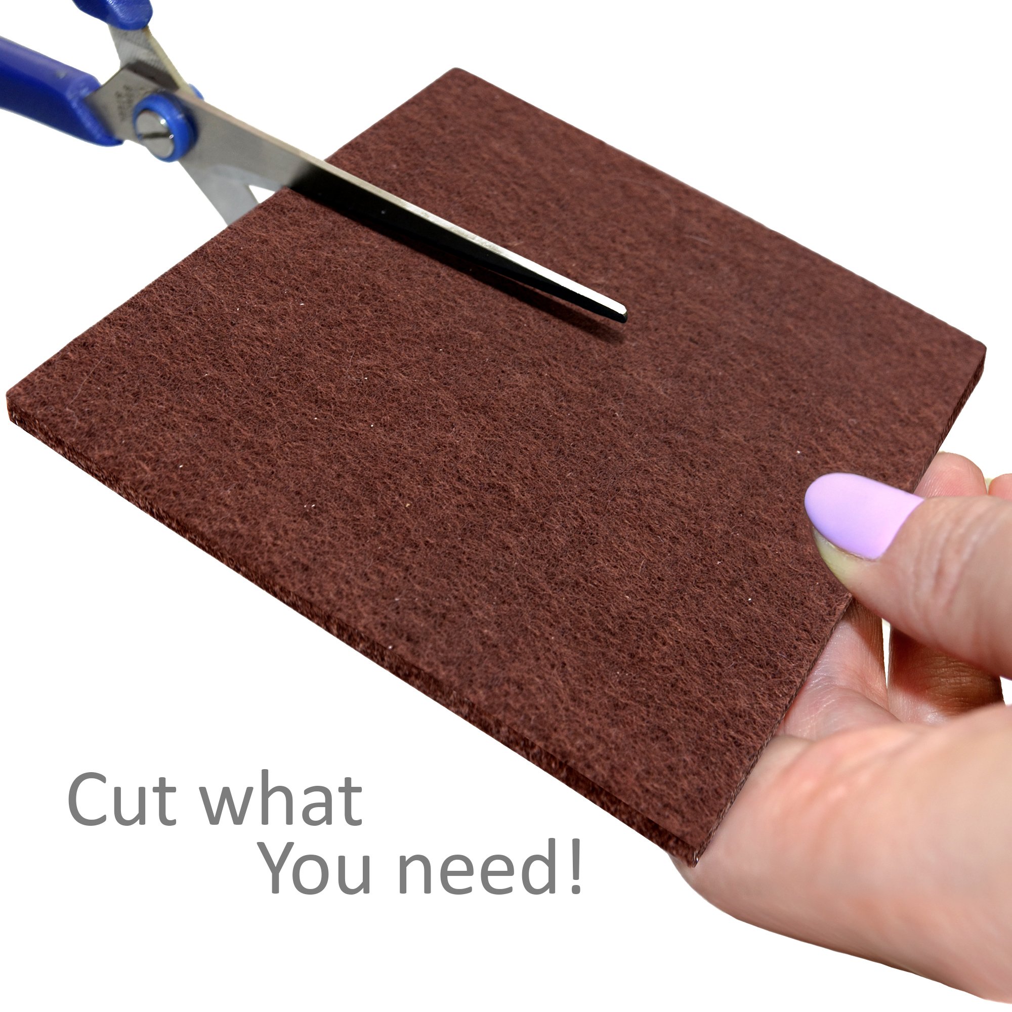 XPROTECTOR 8 Pack Premium Felt Furniture Pads 8”x6” Heavy Duty 1/5