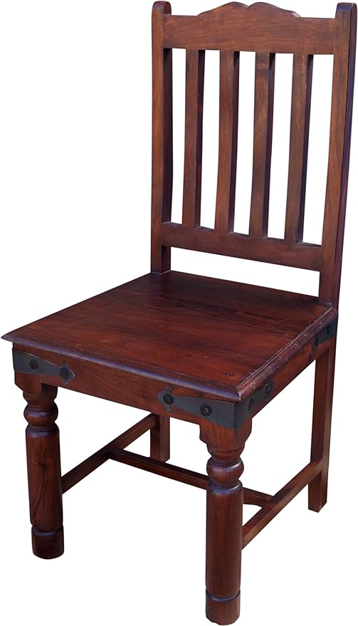 Amazon De Guru Shop Stuhl Im Kolonialstil R444 Dunkel Modell 4 Braun 100x46x48 Cm Sitzmobel