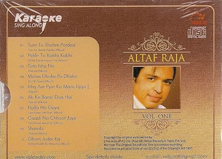 Altaf Raja Karaoke Sing Along Altaf Raja Vol One Hindi English Lyrics Booklet Inside Amazon Com Music amazon com