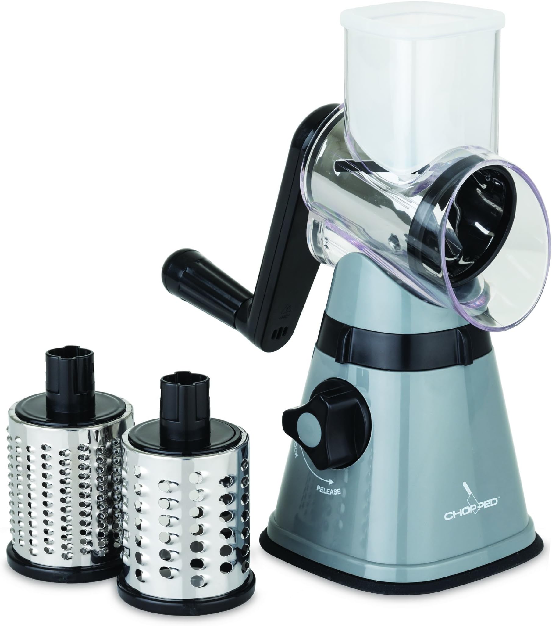 Chopped 60235-6787-430M Drum Grater and Slicer, 3 Blade, Gray
