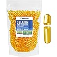 XPRS Nutra Size 0 Empty Capsules - 1000 Count Empty Gelatin Capsules - Empty Pill Capsules - DIY Capsule Filling - Pure Bovine Pill Capsules Empty Gel Caps (Gold)