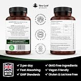 New Leaf Tribulus Terrestris 6000mg Ashwagandha 120 Tablets UK Made view 6