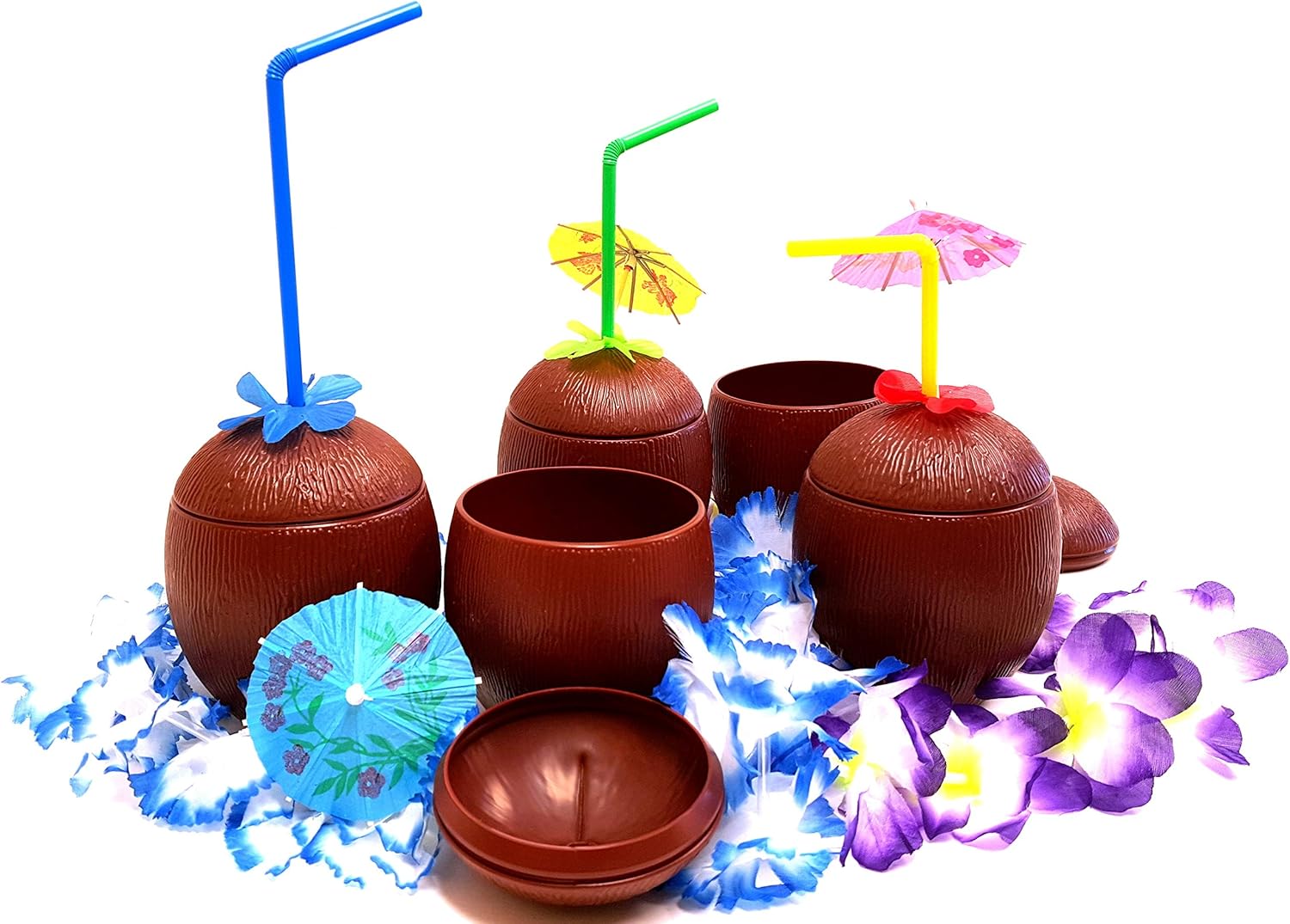Amazon.com: Coconut Cups, Tiki Bar Coconut Cups, by Dondor (6): Health